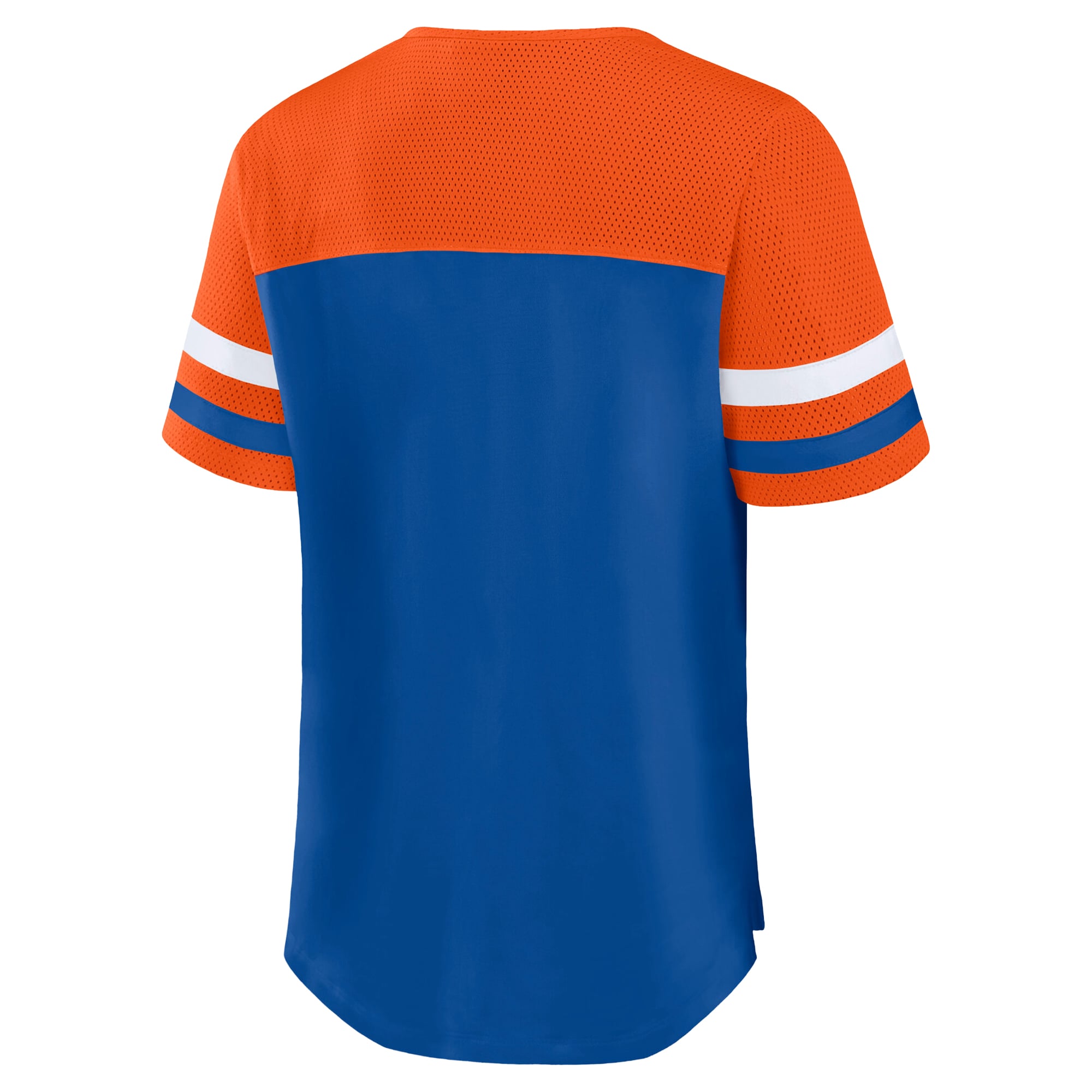 T-shirt à lacets Fanatics Royal/Orange Denver Broncos Grande Taille pour femmes